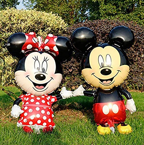Clever Warehouse 45 Inch Giant Jumbo Size Mickey Mouse Character Foil Balloon Minnie Mouse Balloons For Kids Birthday Party Decoration #TOP4