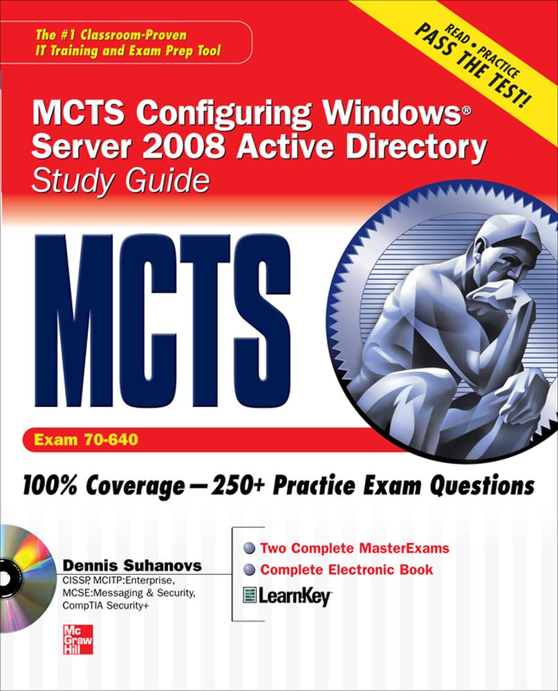 McGraw-Hill Education McTs Windows Server 2008 Active Directory Services Study Guide (Exam 70-640) (Set)
