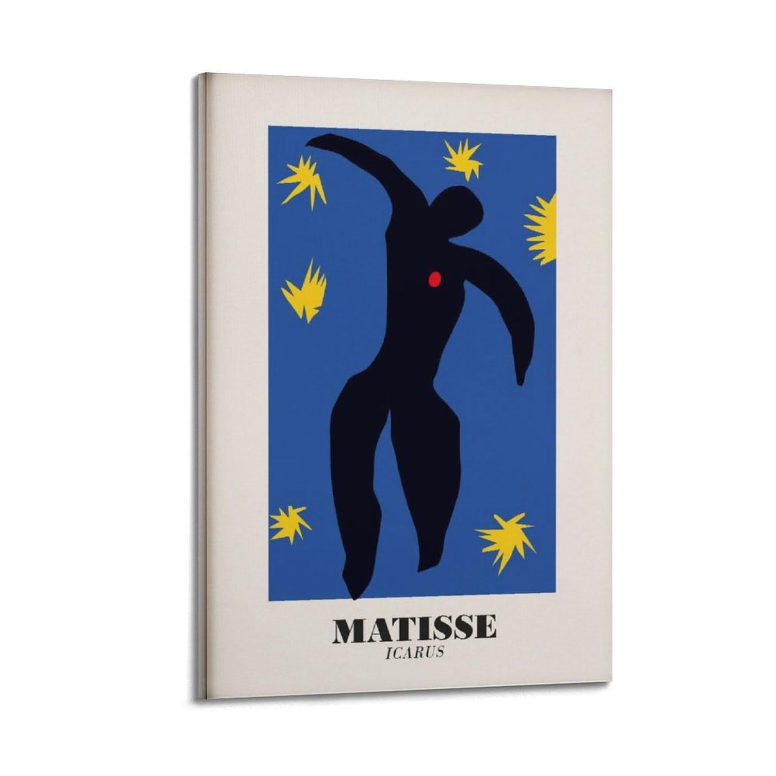 xiaoxiaoshen Matisse Icarus Papiers Decoupes, Modern Canvas Poster Wall Art Prints Room Aesthetic Murals Bedroom And Living Decorations 24x36inch(60x90cm)