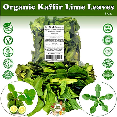Organic Kaffir Lime Leaves | Thai Lime Leaves | Citrus Hystrix | Premium