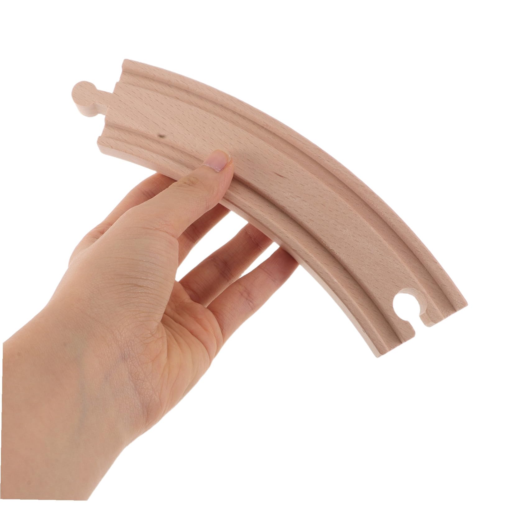 BESPORTBLE 20pezzi Accessori Per Treni in Legno Binari Dritti Curvi Espansione Compatibili Con Sistemi Ferroviari Giocattolo Di Ricambio Per Layout Creativi