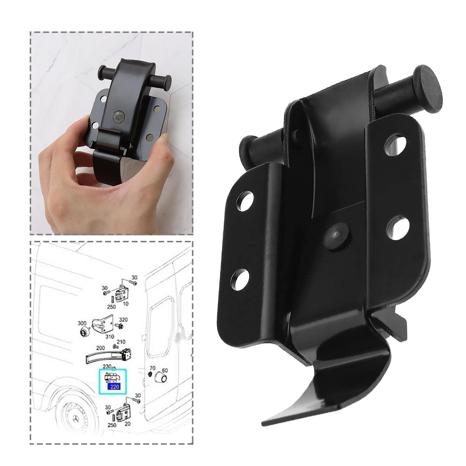 KSTE Rear Door Bracket For Mercedes Sprinter / 06-19 30-35 06-14 KSTE Rear Door Bracket For Mercedes Sprinter / 06-19 30-35 06-14