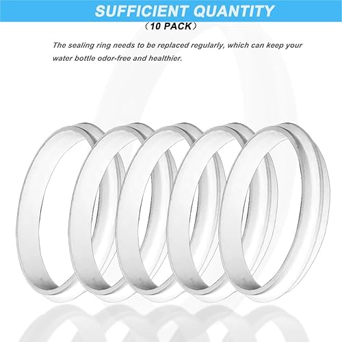Miniatura 7 de 10 juntas de repuesto de goma compatibles con botellas de agua Gatorade GX, pieza de repuesto de silicona de grado alimenticio para botella de