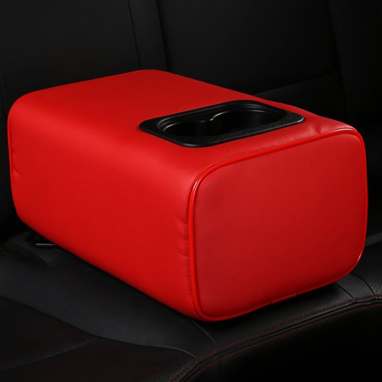 Hjkdsz Red-No Pocket Storage Console Armrest Boxes Car Interior Center Organizers Accessories For Range For Rover All(Red-No Pocket)