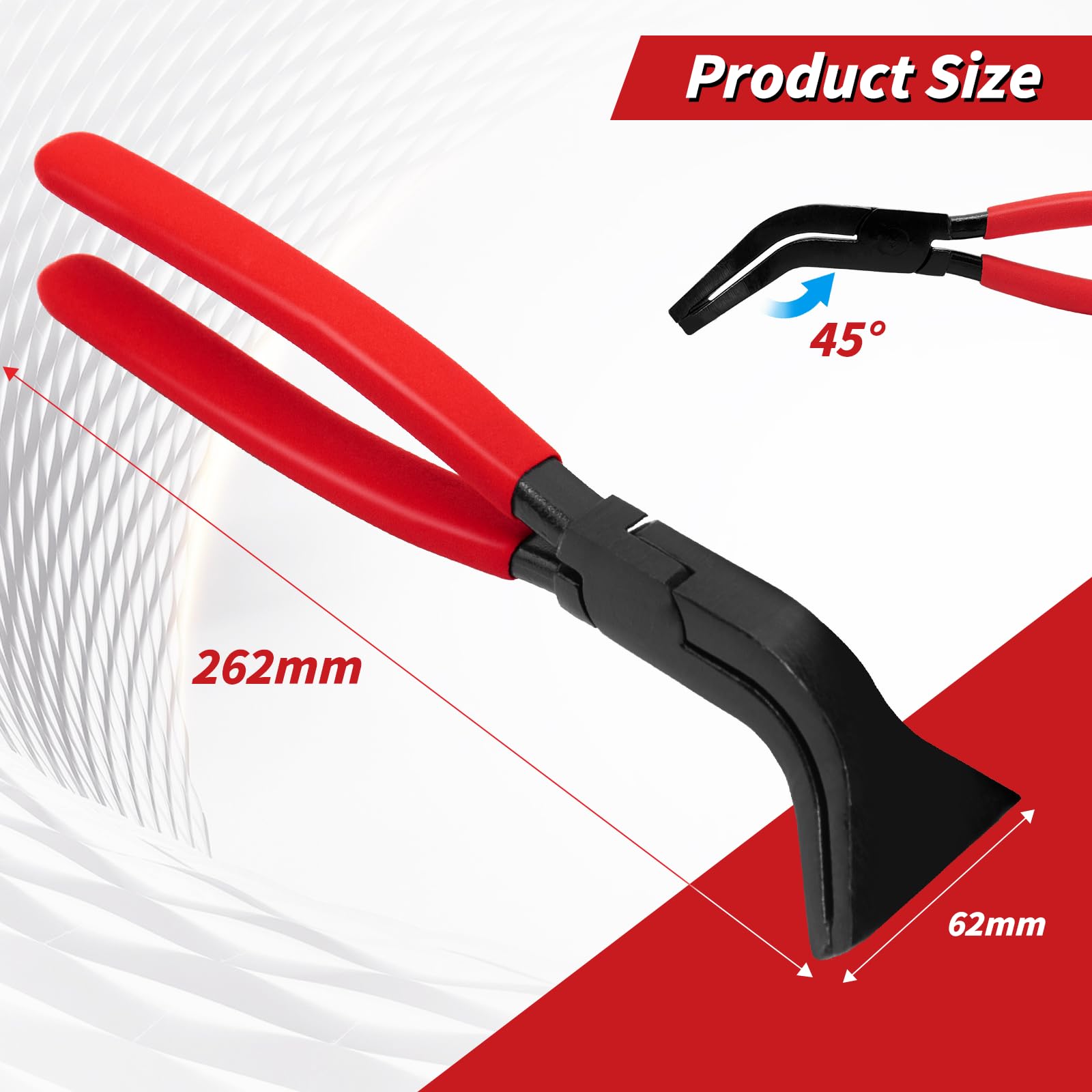 Pince à Plier Antidérapante Pince Pliante 45 Degrés, Pince à Tôle Large 60 Mm, Outil De Pliage Avec Poignée Antidérapante, Pince Multiprise, Pinces Couvreur Zingueur à Plier Cintrer Couder La Tôle Plieuse Zinc
