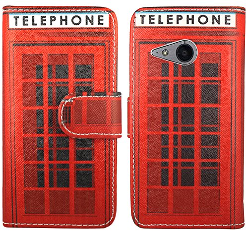 FoneExpert® HTC One Mini 2 - Etui Housse Coque en Cuir Portefeuille Wallet Case Cover pour HTC One Mini 2 + Film de Protection d'Ecran (Téléphone)