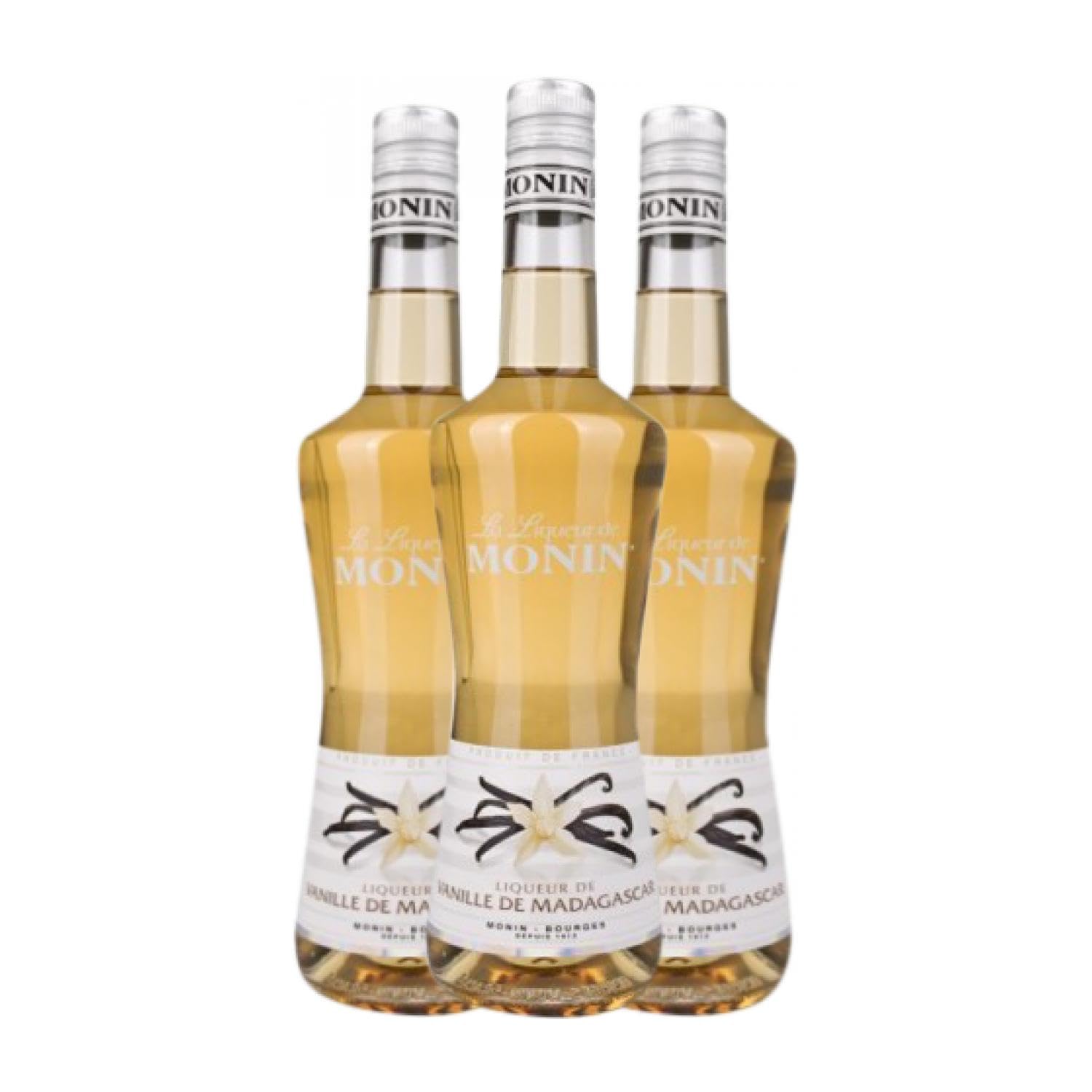 Licores MoninCocktail Vainilla de Madagascar 70 cl (Caja de 3 Botellas de 70 cl)