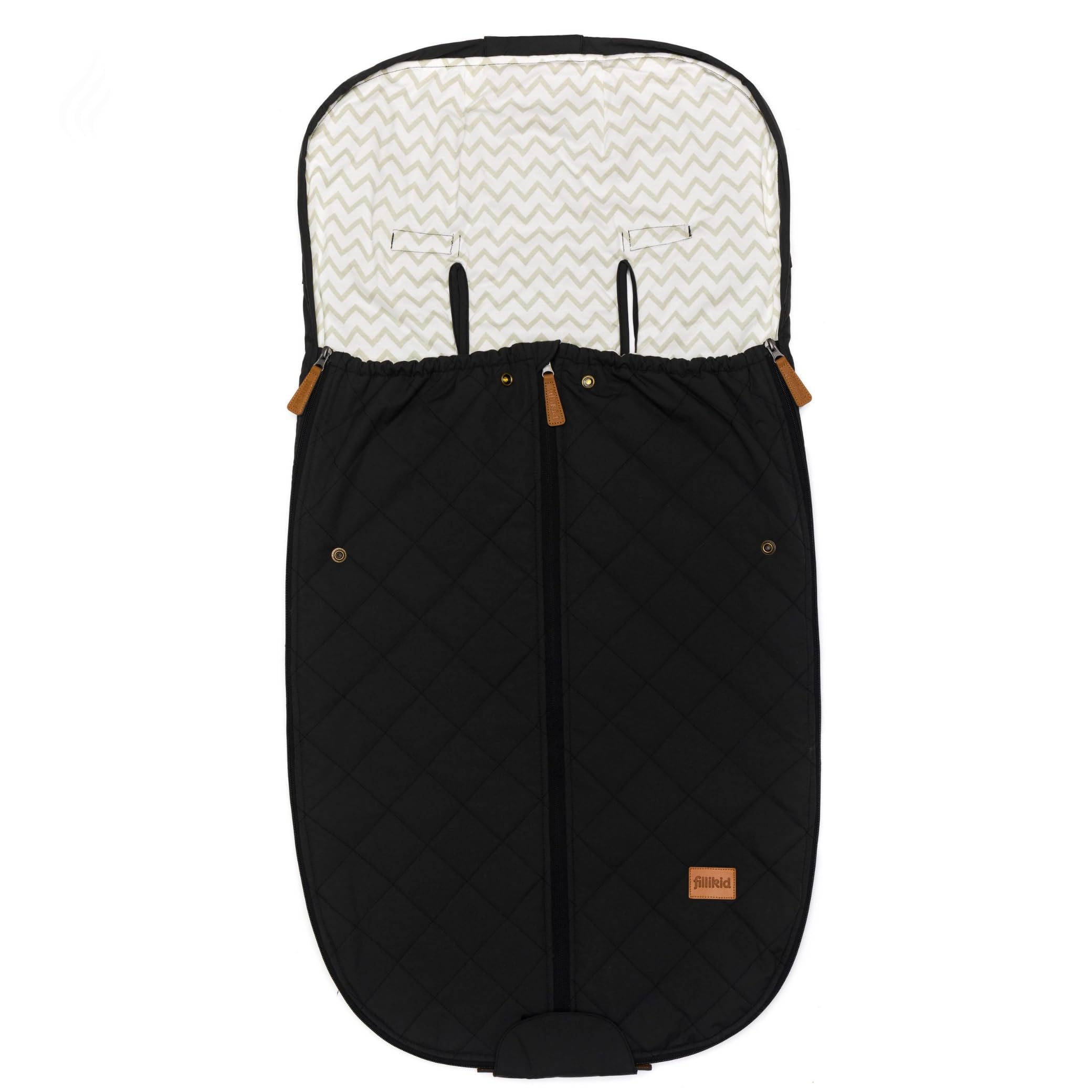 Fillikid Sommerfußsack Light Big Exklusiv | Fußsack 100x50cm für Buggy Kinderwagen Jogger Sportwagen | Universal Kinderfußsack waschbar & atmungsaktiv | Babyfußsack Oberteil abnehmbar