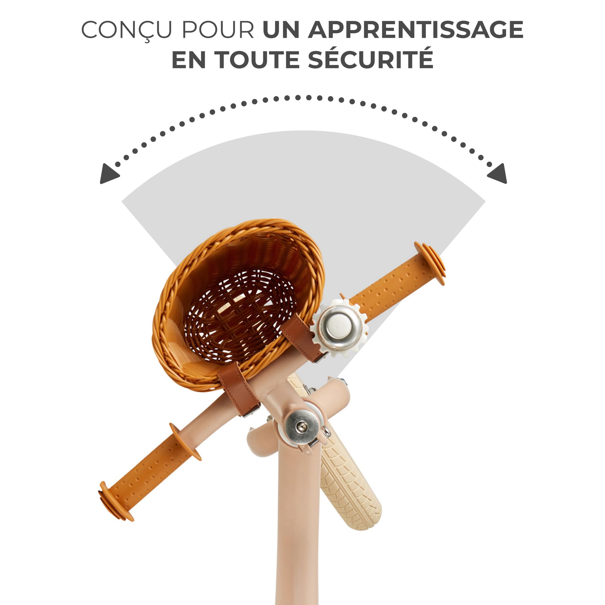 Kinderkraft Rapid 2 Draisienne Métal Vélo sans Pédale Siège Réglable Rétro Enfants 2 Ans 3,7 kg
