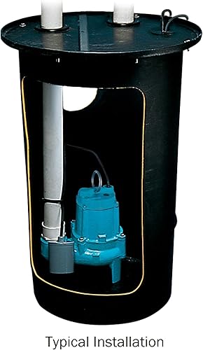 Miniatura 5 de Little Giant RFSN-20, 120-250 voltios, máximo 20 amperios - 1.5 HP, interruptor de flotador atado con bomba (sin enchufe) para sistemas de estanque,