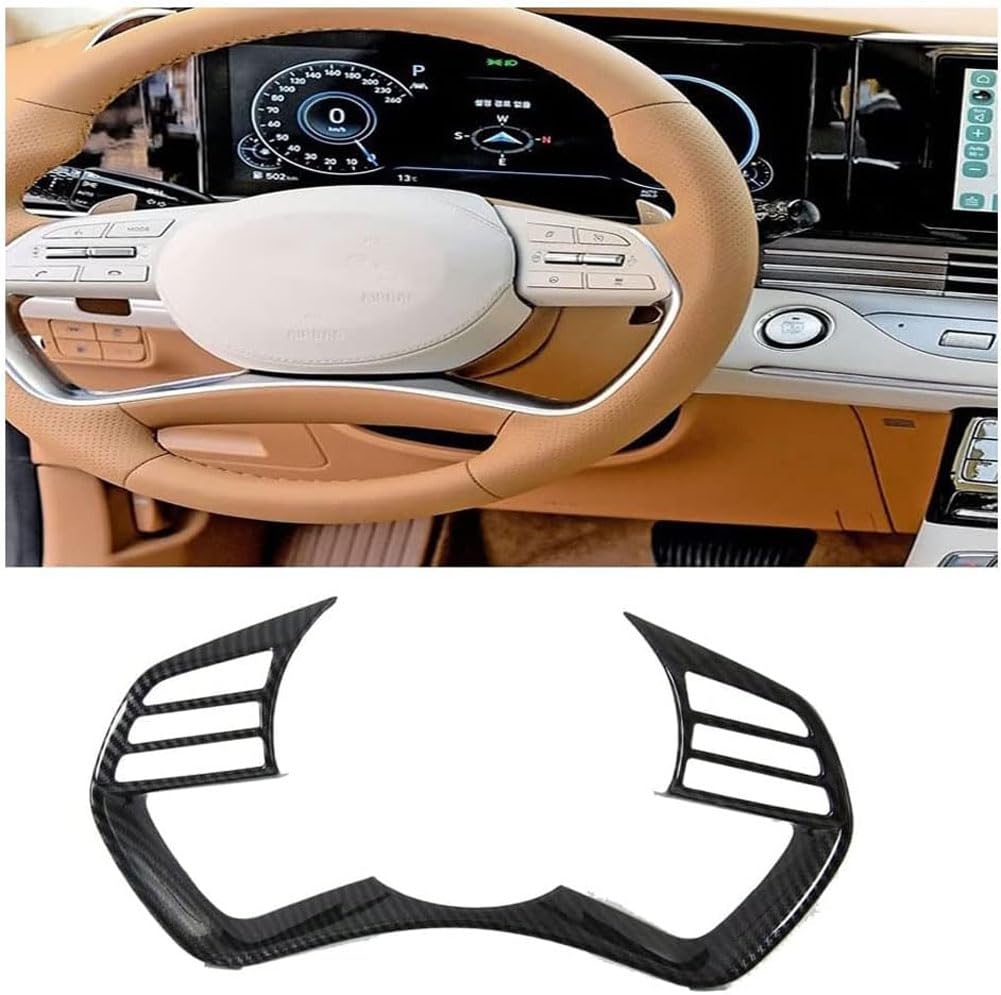 Cubierta Decorativa del Volante para Hyundai Azera Grandeur 2019–2022, Panel de Volante de Coche de Decoración Cubierta Embellecedor For Volante