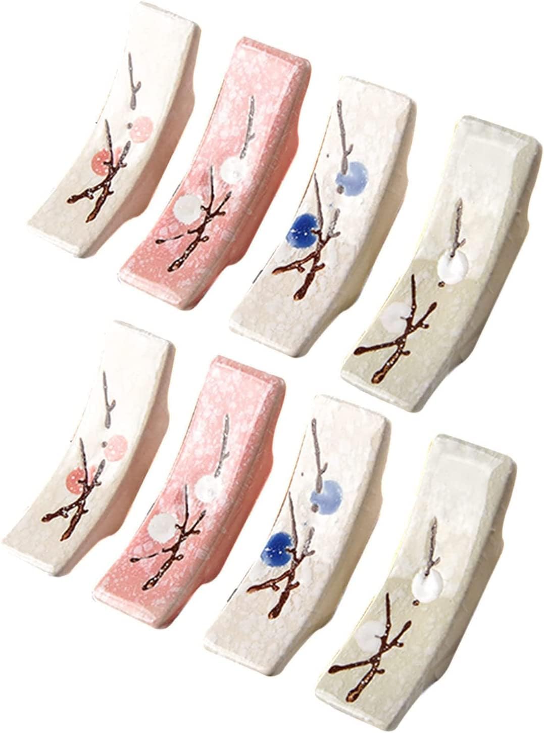 Chopstick Rest Chopsticks Holders Rack Colorful Ceramic Plum Blossom Dinner Stand for Home Decoration Aurant