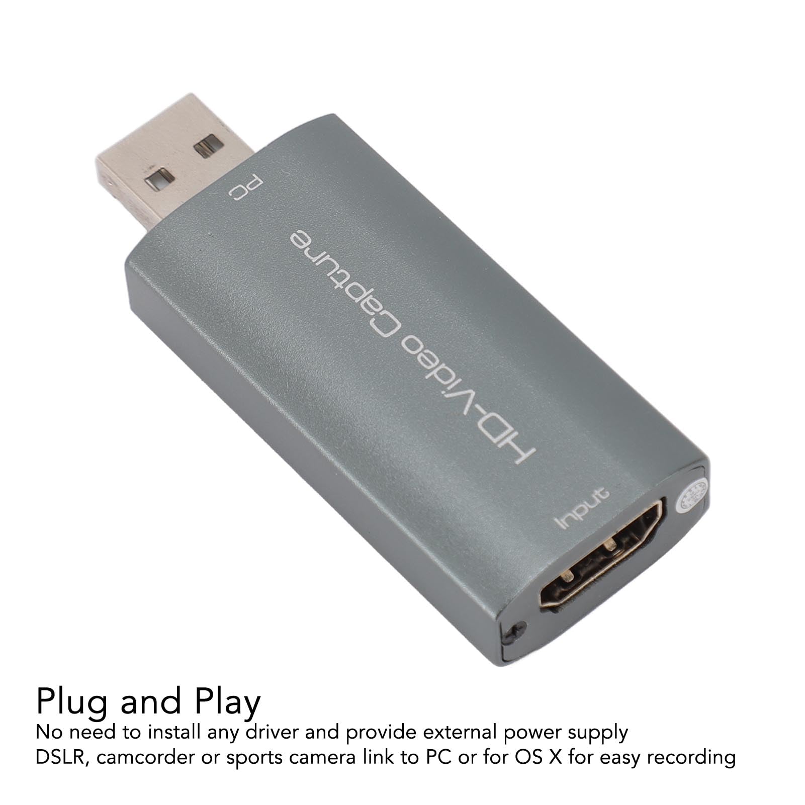 Karta Przechwytująca Wideo 4K HDMI, Karta Przechwytująca Audio-wideo USB 1080P 60 Hz do Transmisji na żywo, spotkań i Gier