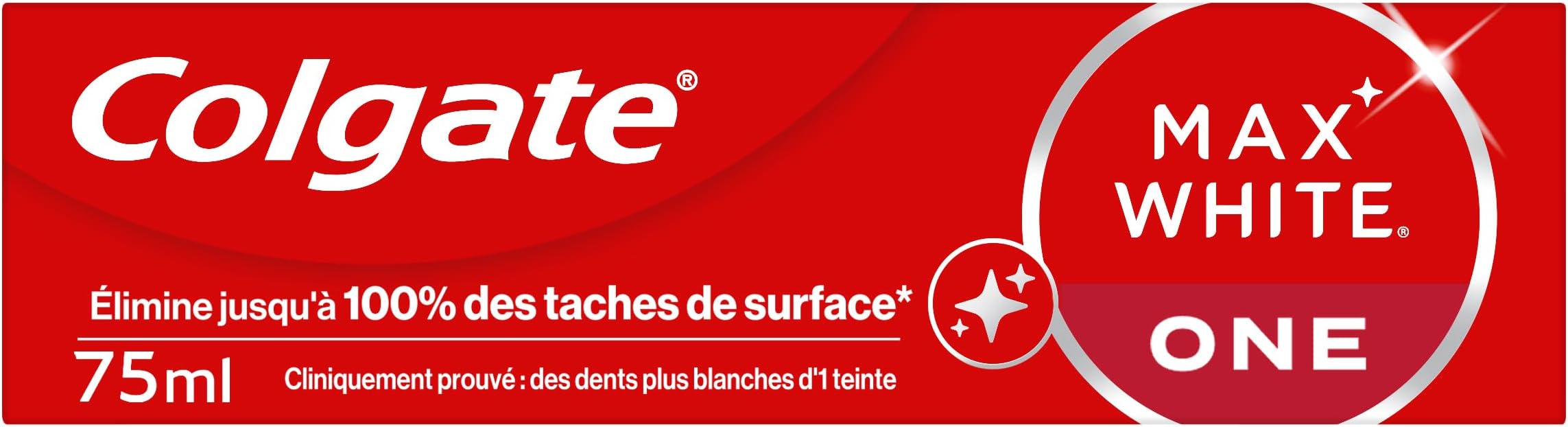 Whitening Toothpaste 1 Tone Max White One 75 ml - Removes up to 100% of surface stains