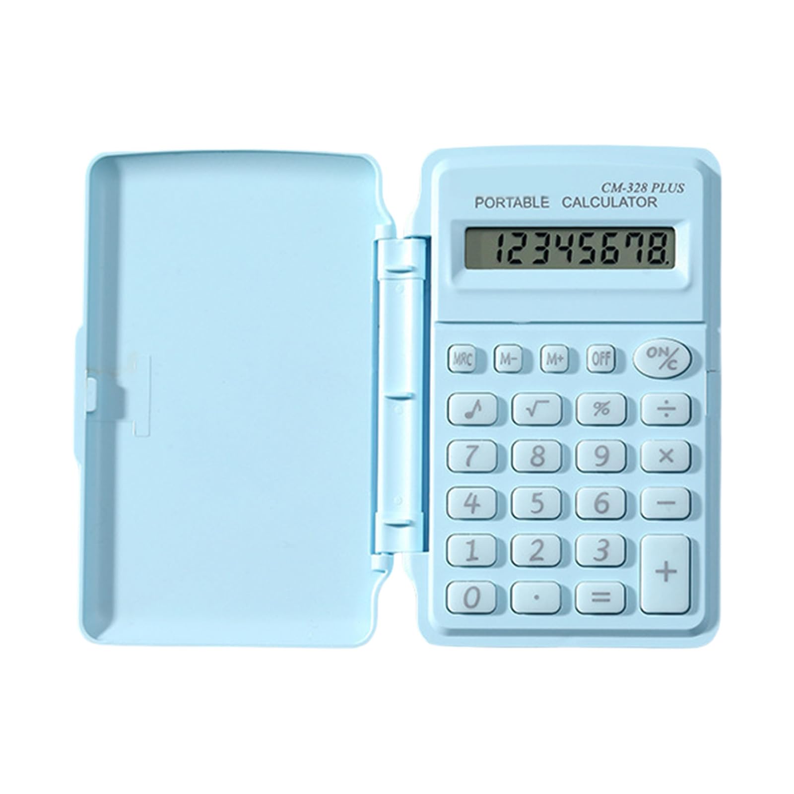 Calcolatrice tascabile a 8 cifre con pulsante ergonomico per uso scolastico da Durability Pastel Calculator Cover