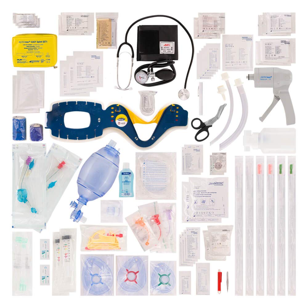 Erste Hilfe Rucksack First Responder PROFI mit Sanitätskoffer-Füllung DIN 13155 aus Kunststoff, Art.-Nr. 41015 | Notfallrucksack | Sanitätsrucksack | Erste Hilfe Rucksack