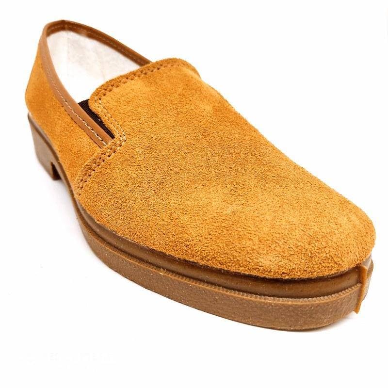 Genérico Zapato Trabajo con elásticos Canos 049, Marrón, 43