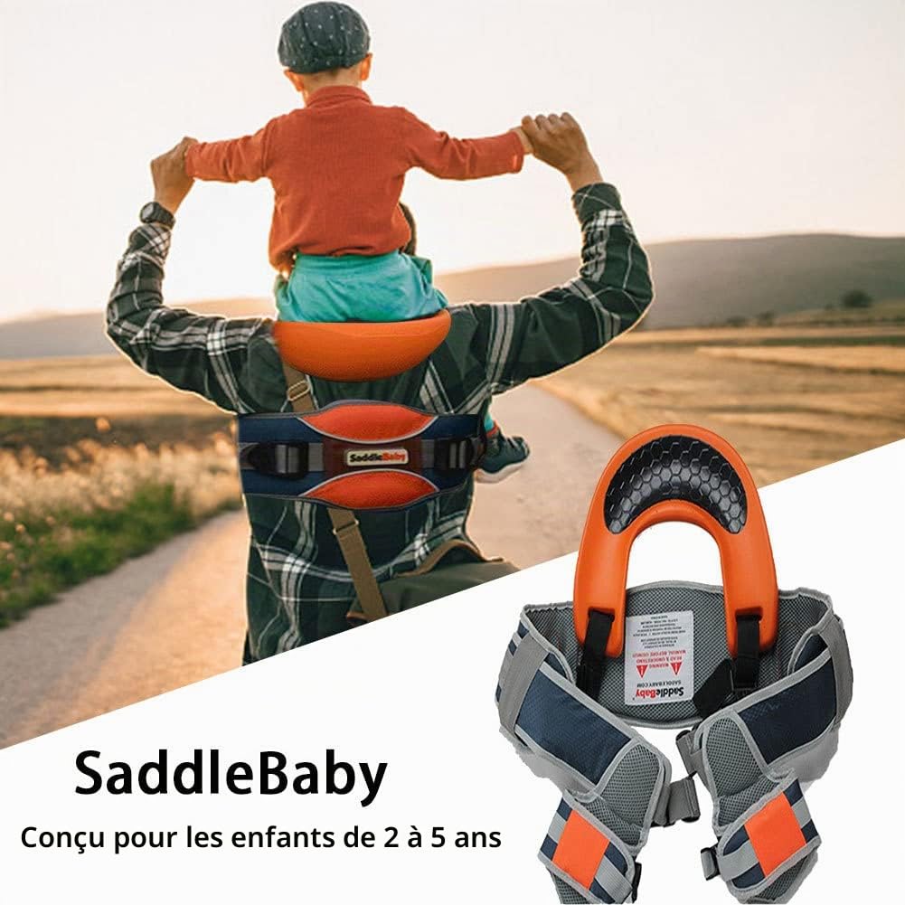 Porte-épaule pour Tout-Petit, Porte-Sangle pour Enfant, Siège d'épaule de extérieur Mains Libres pour garçons Filles avec Sangles de Cheville