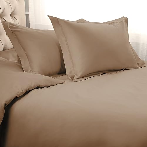 Juego de cobertor de algodón egipcio, 1200 hilos, color sólido