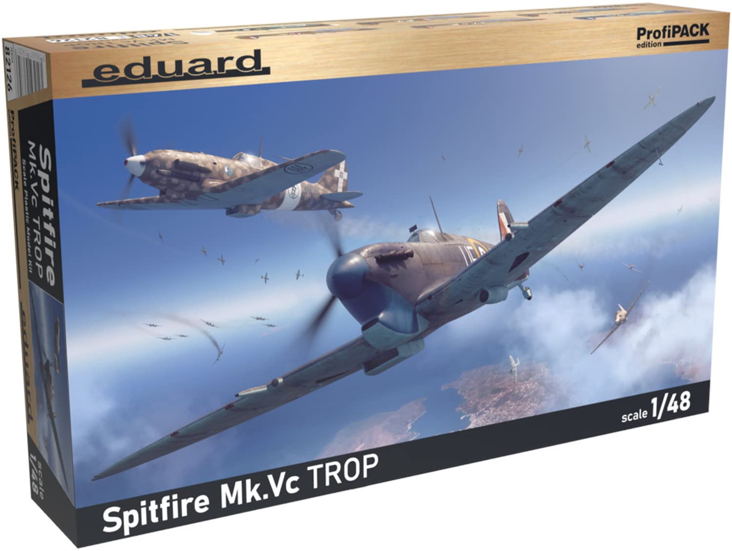 Eduard White 82126 Supermarine Spitfire Mk.vc Profipack 1:48 Plastic Model Kit
