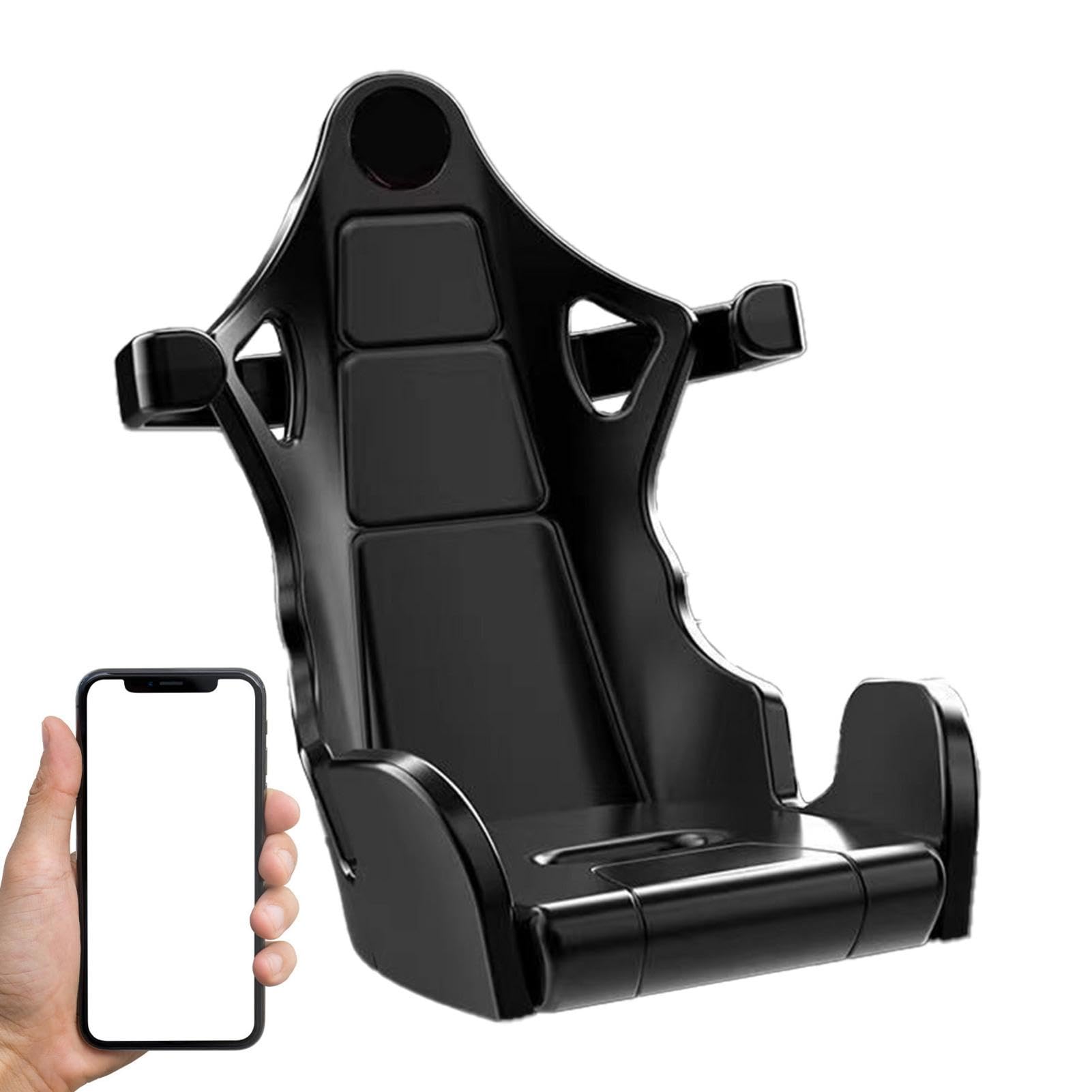 Soporte de teléfono para asiento de carreras, soporte de teléfono para asiento de carreras, soporte de teléfono móvil para coche, soporte de teléfono para rejilla de ventilación de coche,