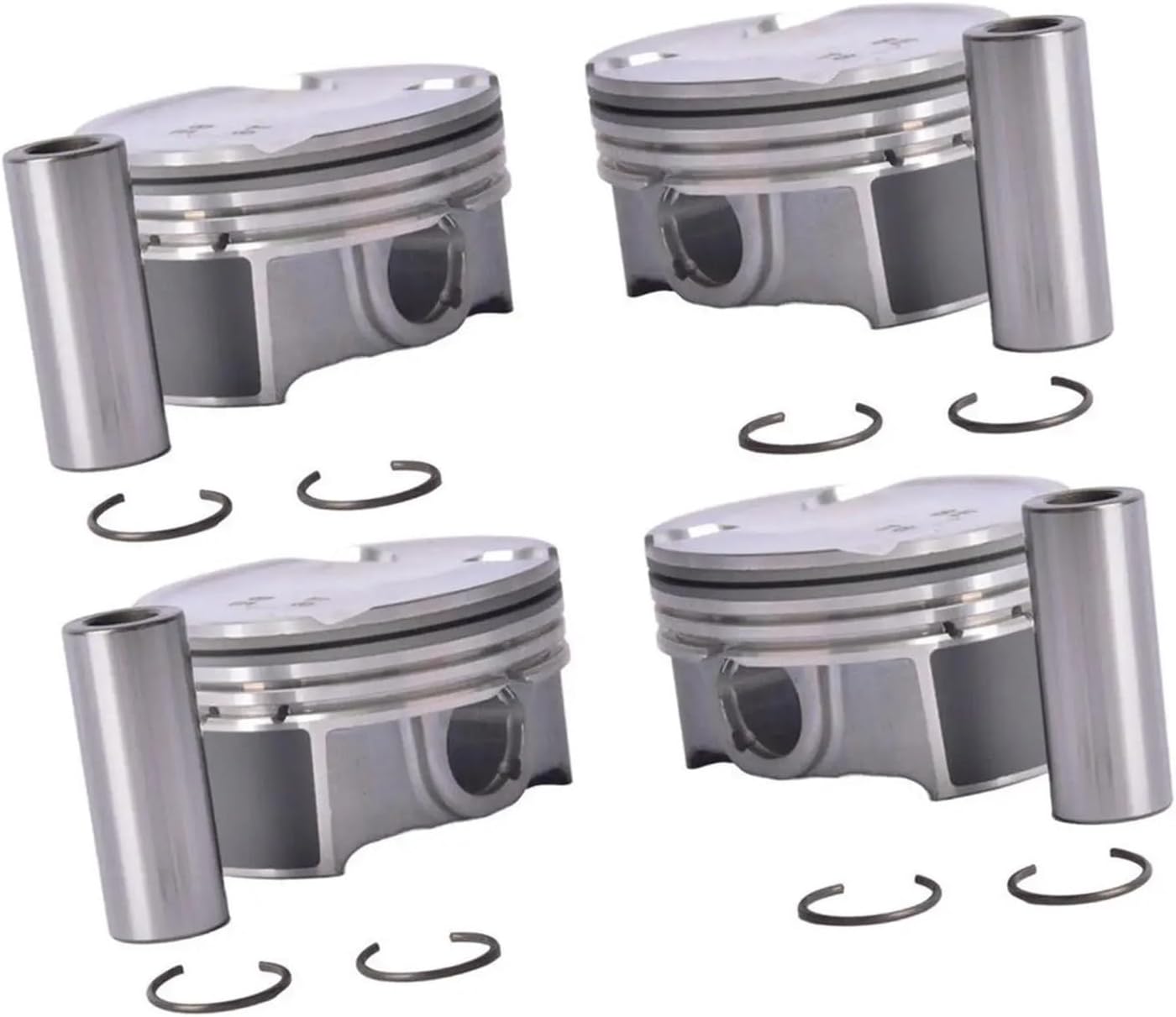 4pcs Pistons & Pins 234102G400 23410-2G400 Compatible with Hyundai Sonata Compatible with Kia Optima 2011-2013 2.0L Turbo with