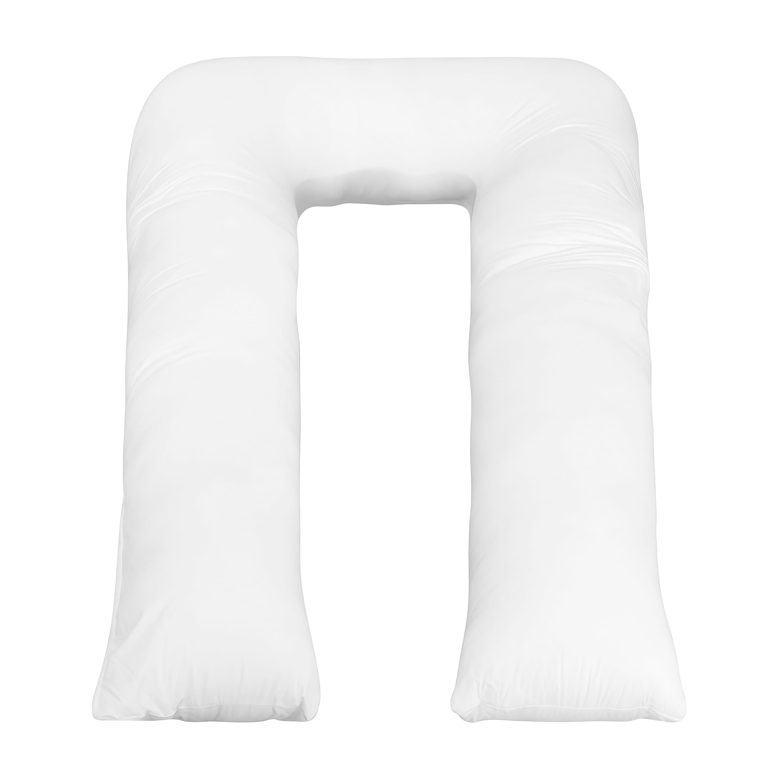 U-Shaped Body Pillow, Made in USA Full Body Maternity & Side Sleeper Pillow with 100% Cotton Cover & Hypoallergenic Down Alternative Fill, Adjustable Side Sleeper Support, 35" x 65"