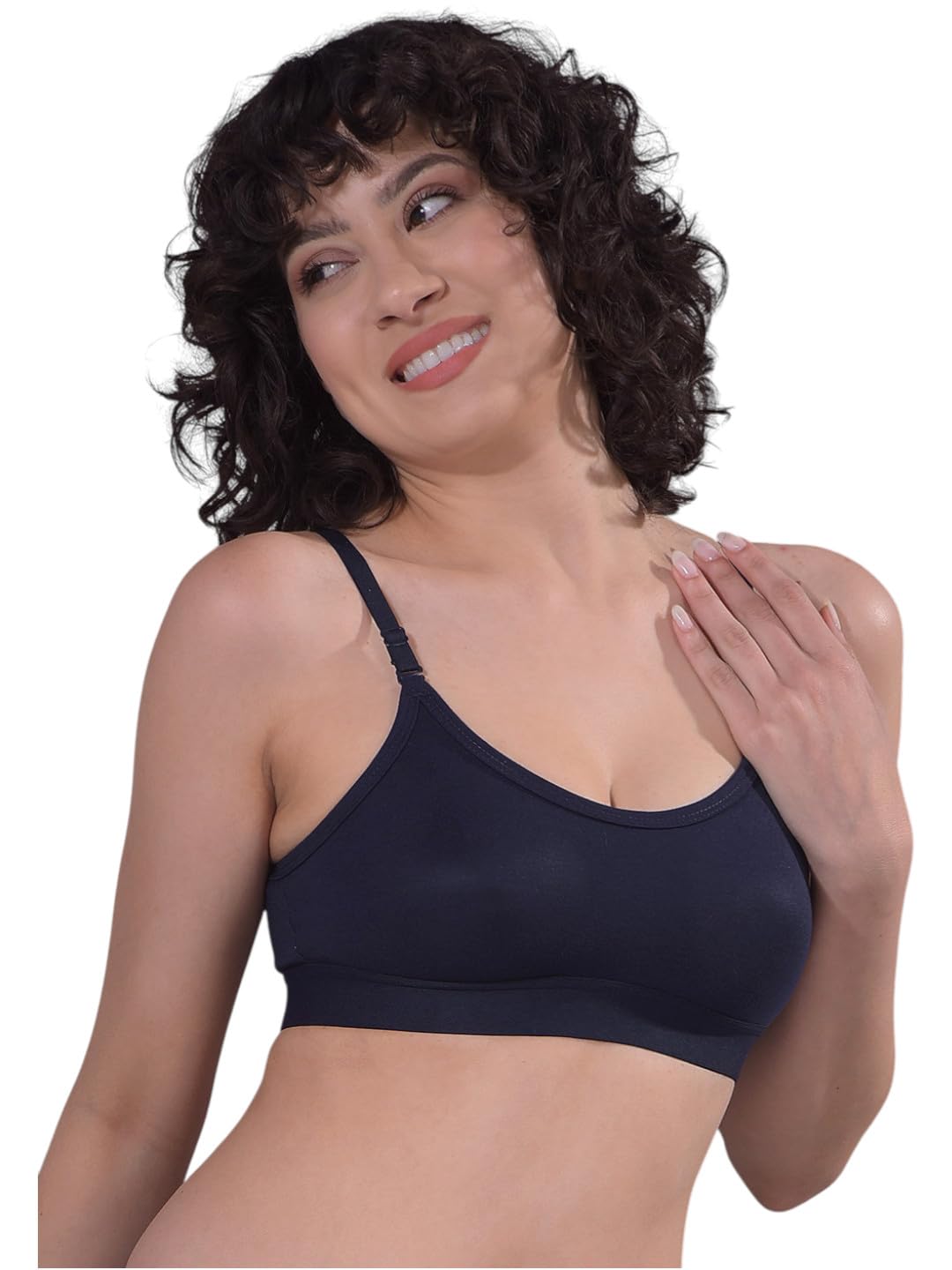 Pack of 1 Women’s Everyday Slip-On Sports Bra for Women | Daily Use | Non-Wired | Non-Padded | Seamless Bra | Full Coverage | Suitable for Gym,Yoga,Workout-picture-41
