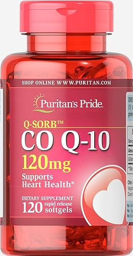Puritans Pride Q-Sorb Co Q-10 120 mg-120 cápsulas blandas de liberación rápida