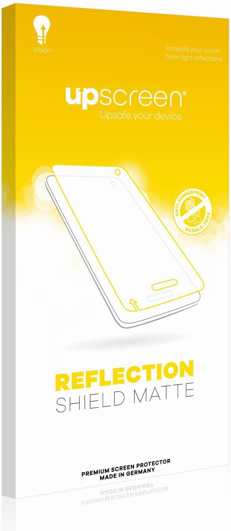 upscreen. Reflection Shield Matte Screen Protector for Huawei Y9s, Matte and Anti-Glare, Strong Scratch Protection, Multitouch Optimized