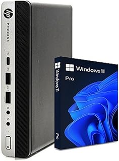 HP Prodesk 600 G4 Micro Computer Mini PC (Intel Quad Core i5-8500T Up to 3.5Ghz, 16GB DDR4 RAM, 512GB SSD, 4K Support, VGA, USB 3.0, USB-C) Win 11 Pro (Renewed)
