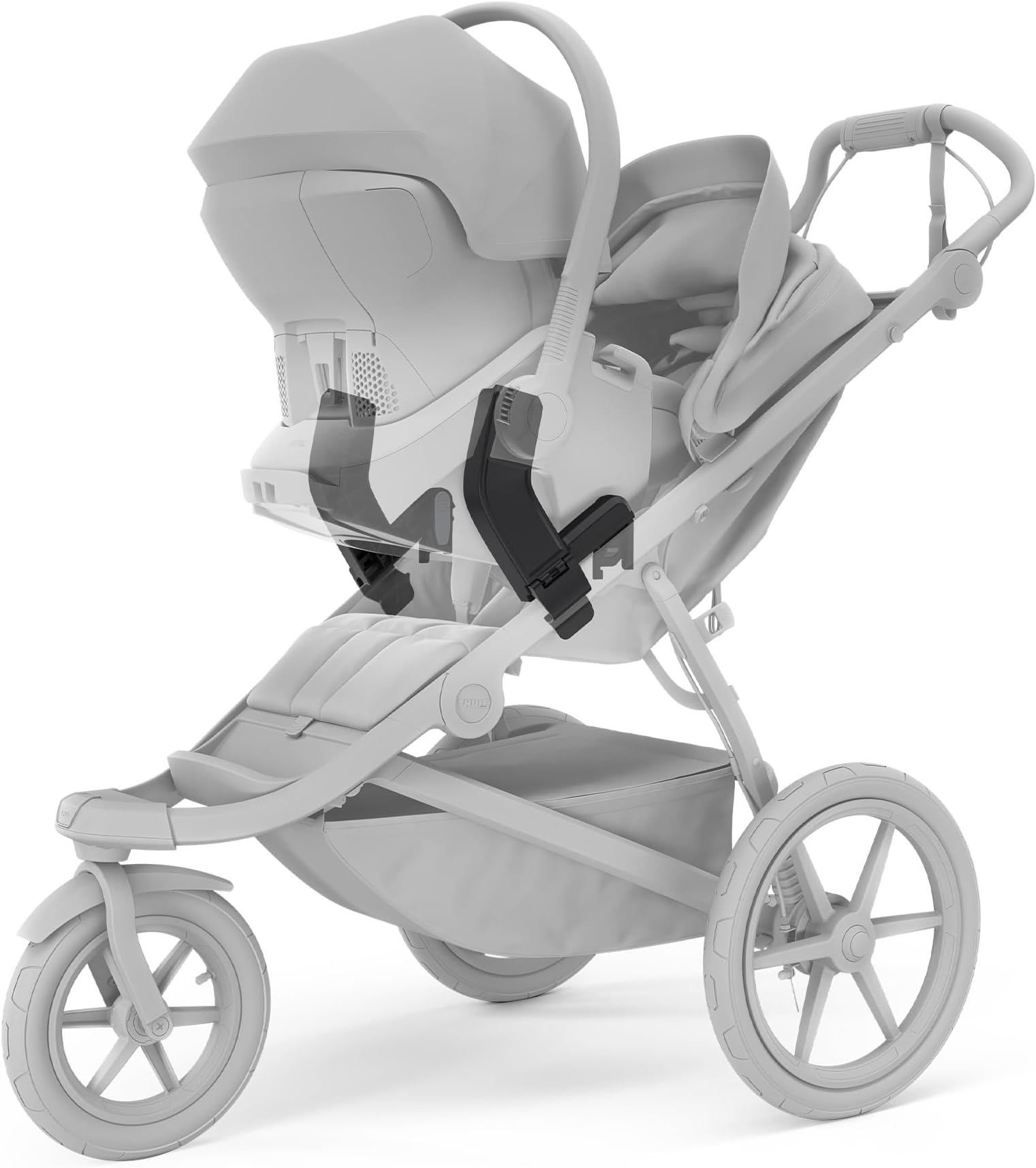 Thule Urban Glide 3 Single Child All-Terrain Stroller, Full-Suspension System, Air-Filled Tires, Upright seat with Adjustable Recline and Built-in legrest