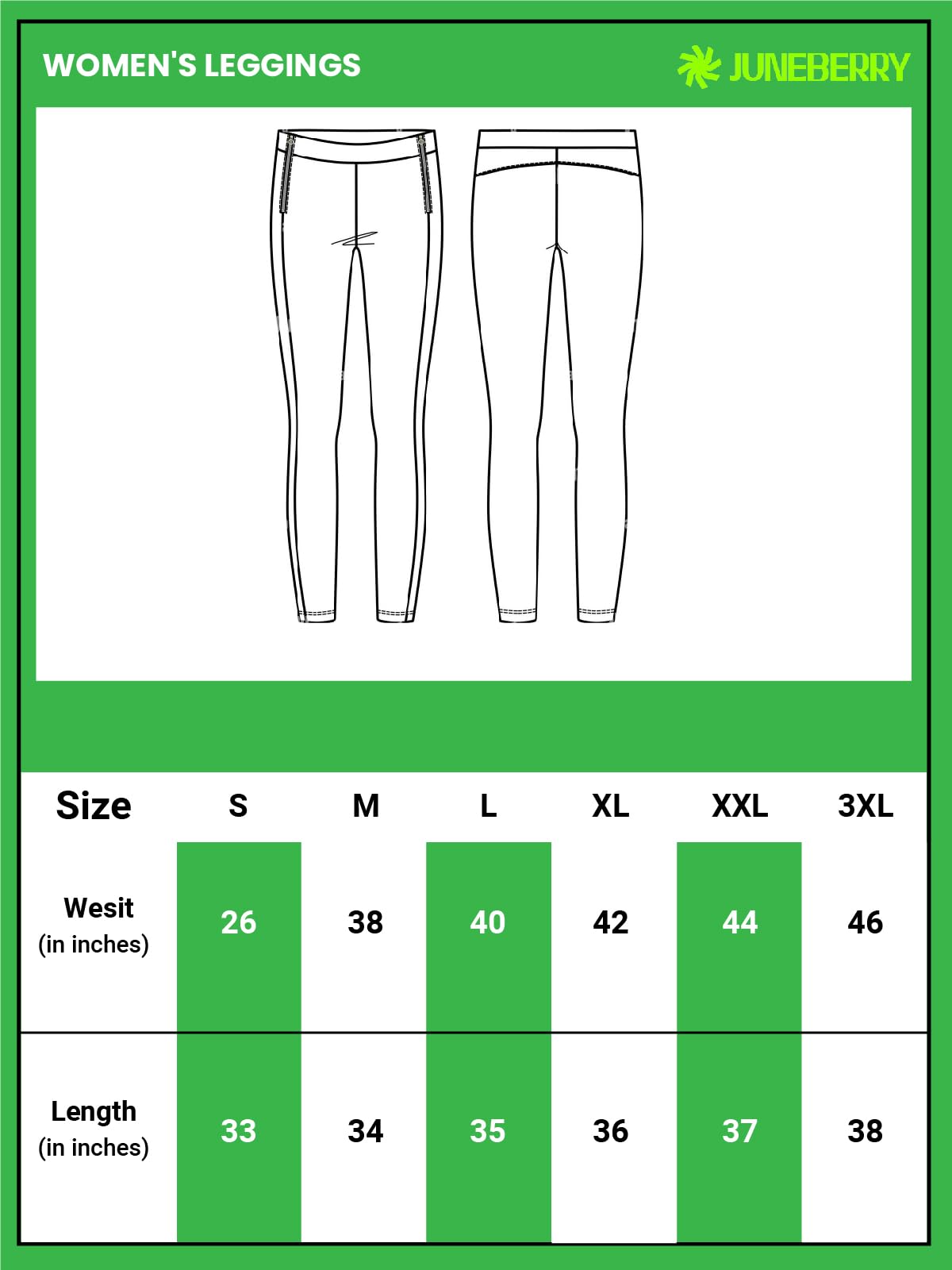 JUNEBERRY Leggings da donna in cotone e lycra (taglie S-2XL) (nero, beige, bianco, grigio, marrone, rosa e rosso vinaccia)