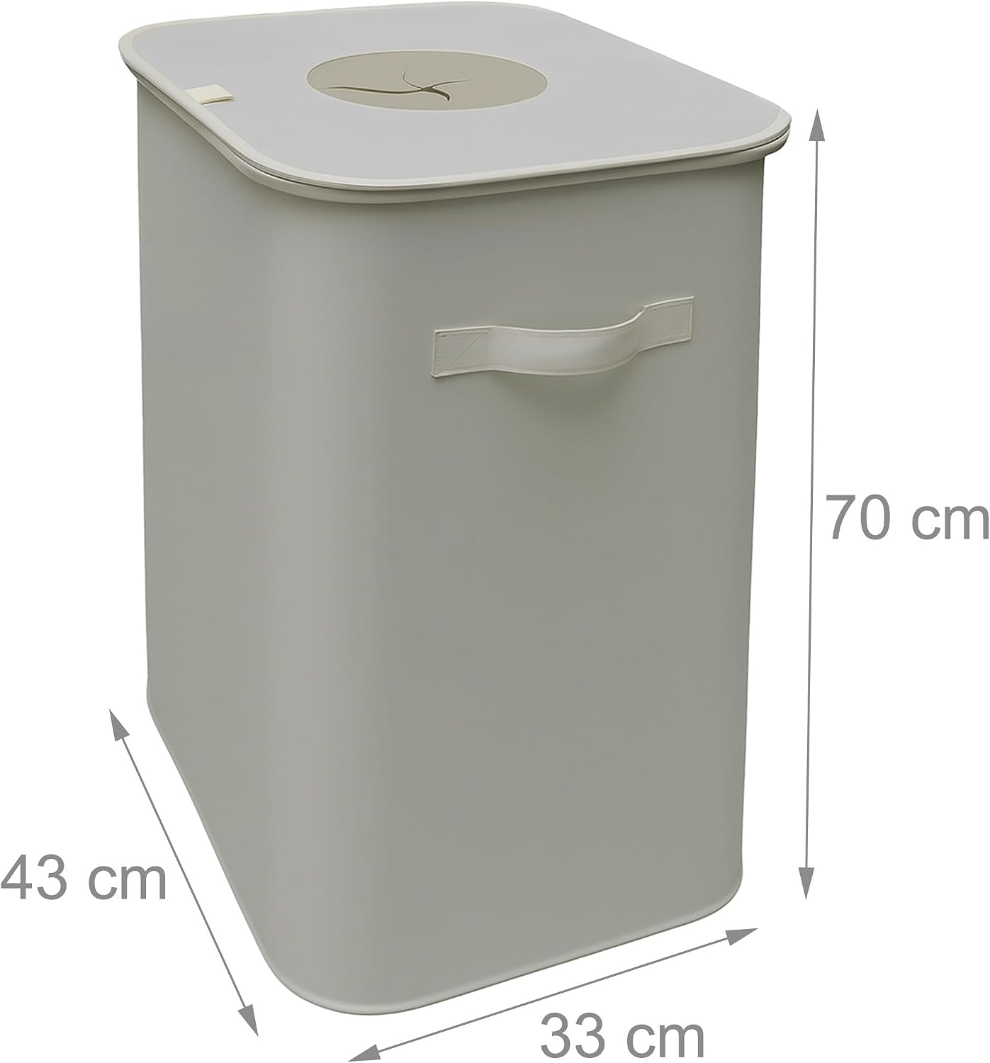 Relaxdays Deposit Bottles Collection Container, 100 L, 2 Carry Bags, Wipe-Clean, Recycling, Bottle Collector for Empties, Beige