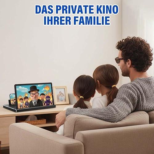 Miniatura 7 de Lupa de teléfono de pantalla grande 2026, expansor de pantalla HD actualizado, soporte plegable para teléfono con amplificador de pantalla de
