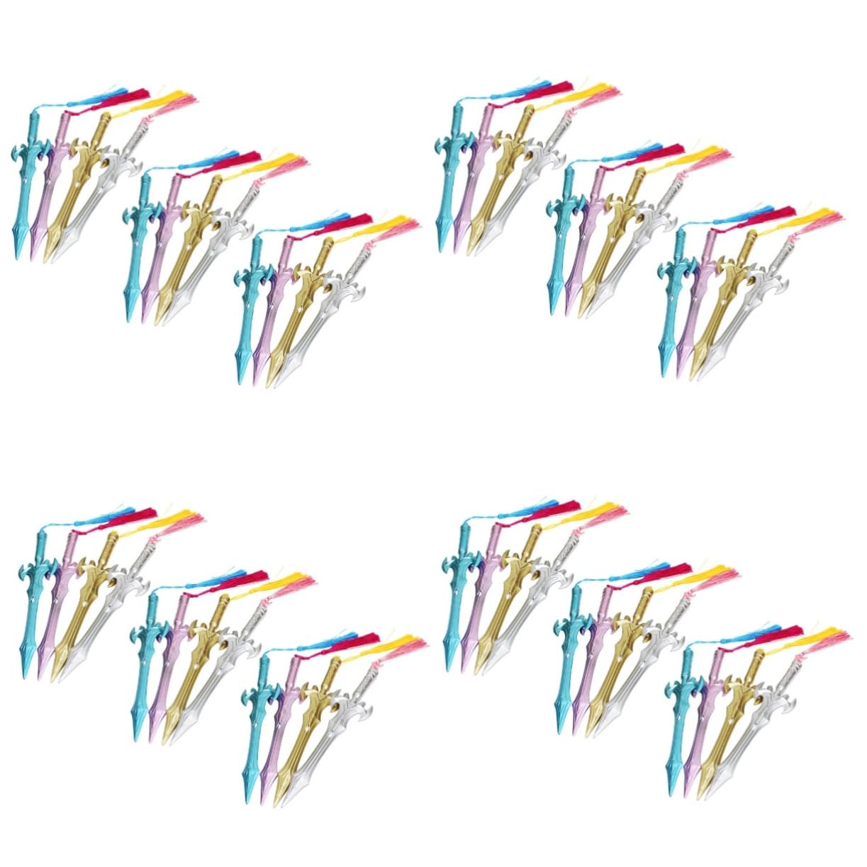 Veemoon 4 Set Penne Gel Penne Creative Per Scrittura E Scrapbooking Per Regali E Forniture Scolastiche Materiale Resistente E Design Compatto 12 Pezzi*4