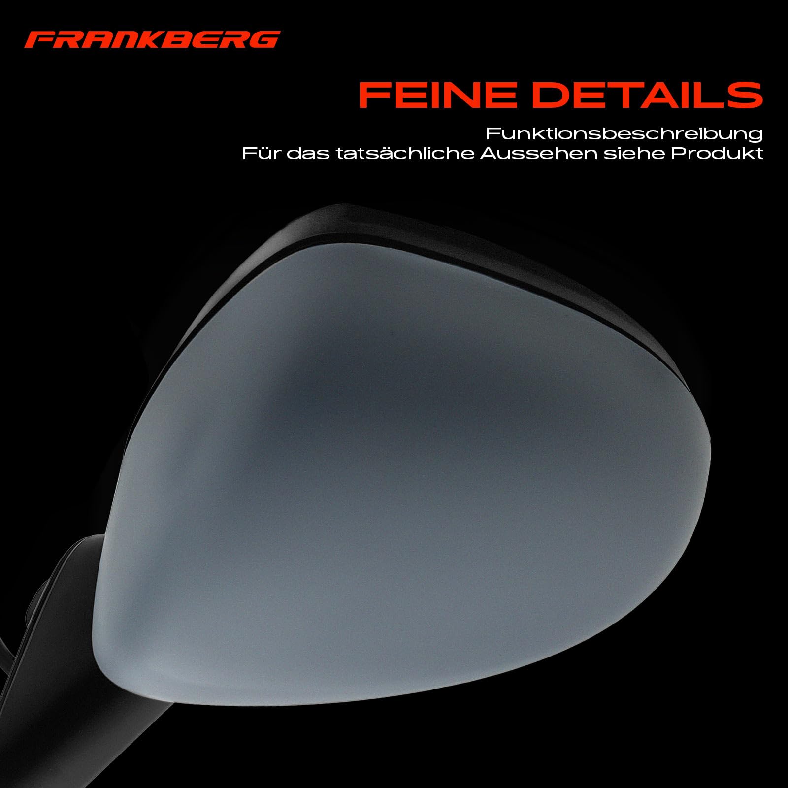 Frankberg Specchietto retrovisore esterno sinistro (lato guidatore) | 1428943, Compatibile con: Corsa D S07, Corsa D Box/Hatchback S07, Corsa E Box/Hatchback X15, Corsa E X15