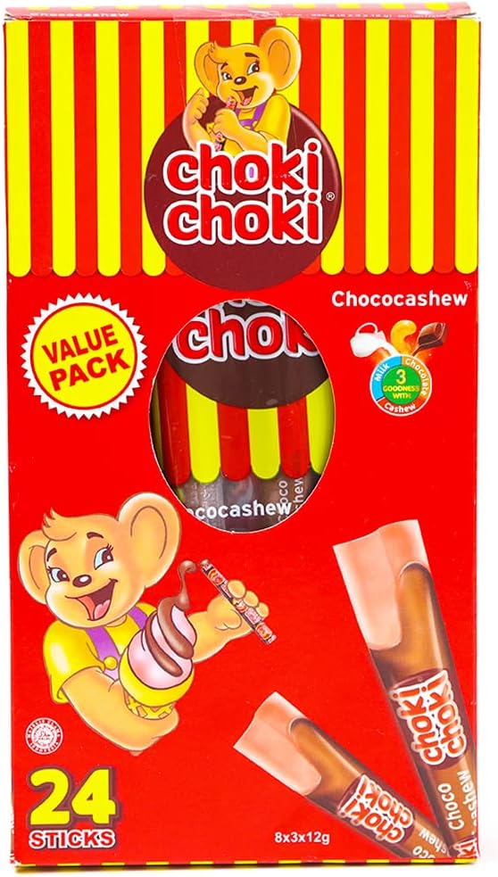 Chococashew Choki Chocolate Paste - Pack of 8 Pouch, Each Pouch 3 Pieces