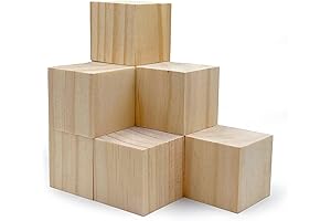 2 Inch Unfinished Woodcraft Blocks