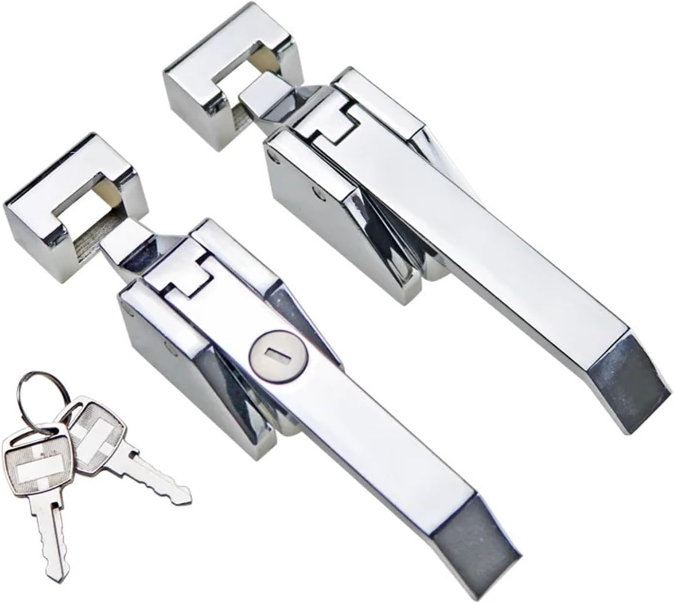 Zinc Alloy Or Stainless Steel Wide Style Refrigerated Storage Industrial Vacuum Tight Closed Door Handle 1Pcs(Linkage with Lock)