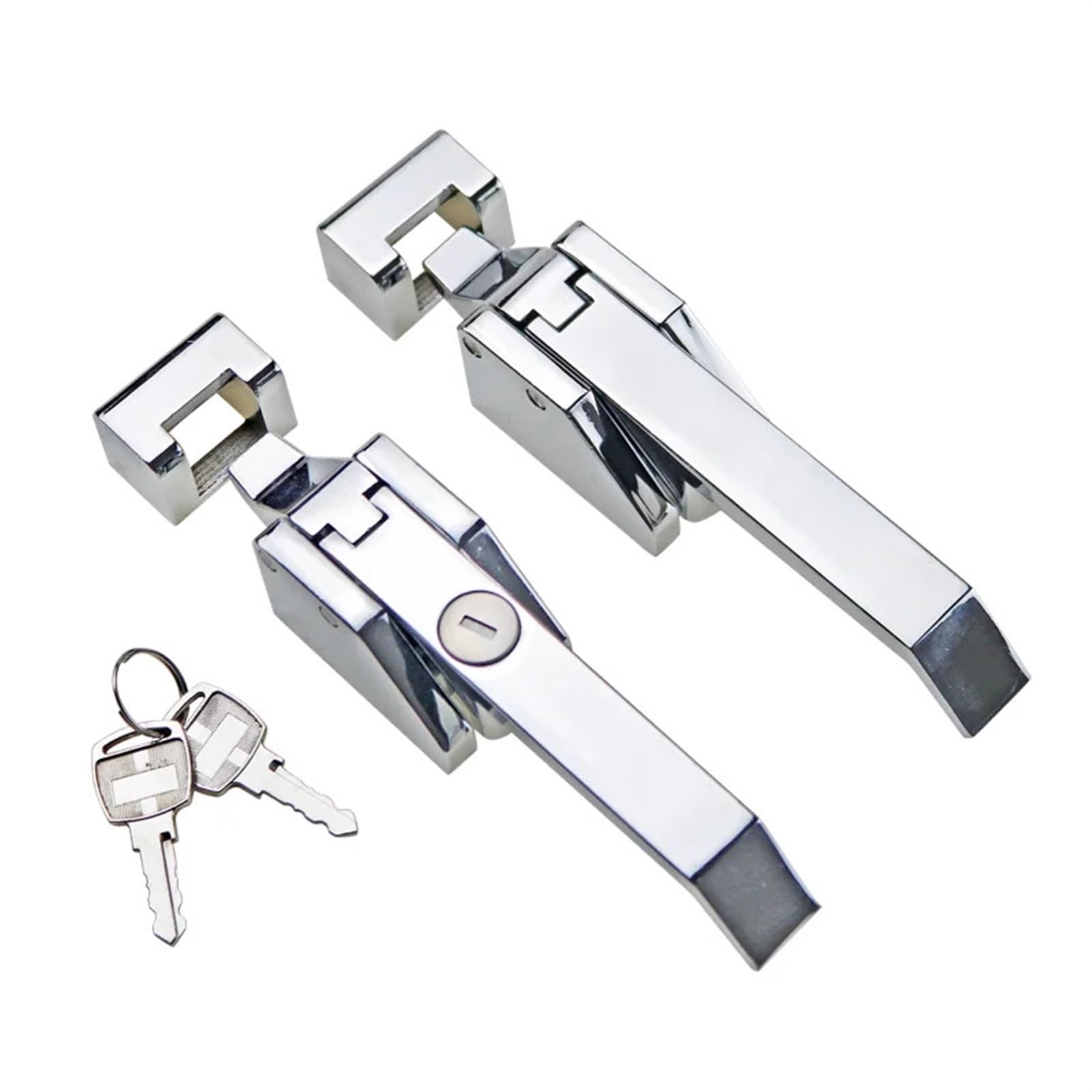 Poignée de porte fermée étanche sous vide industriel, stockage réfrigéré de Style large en alliage de Zinc ou en acier inoxydable 1 pièces(Linkage Unlocked)