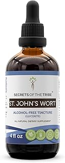 Secrets of the Tribe St. John's Wort Tincture Alcohol-Free Liquid Extract, Saint John's Wort (Hypericum Perforatum) Dried Herb (4 FL OZ)