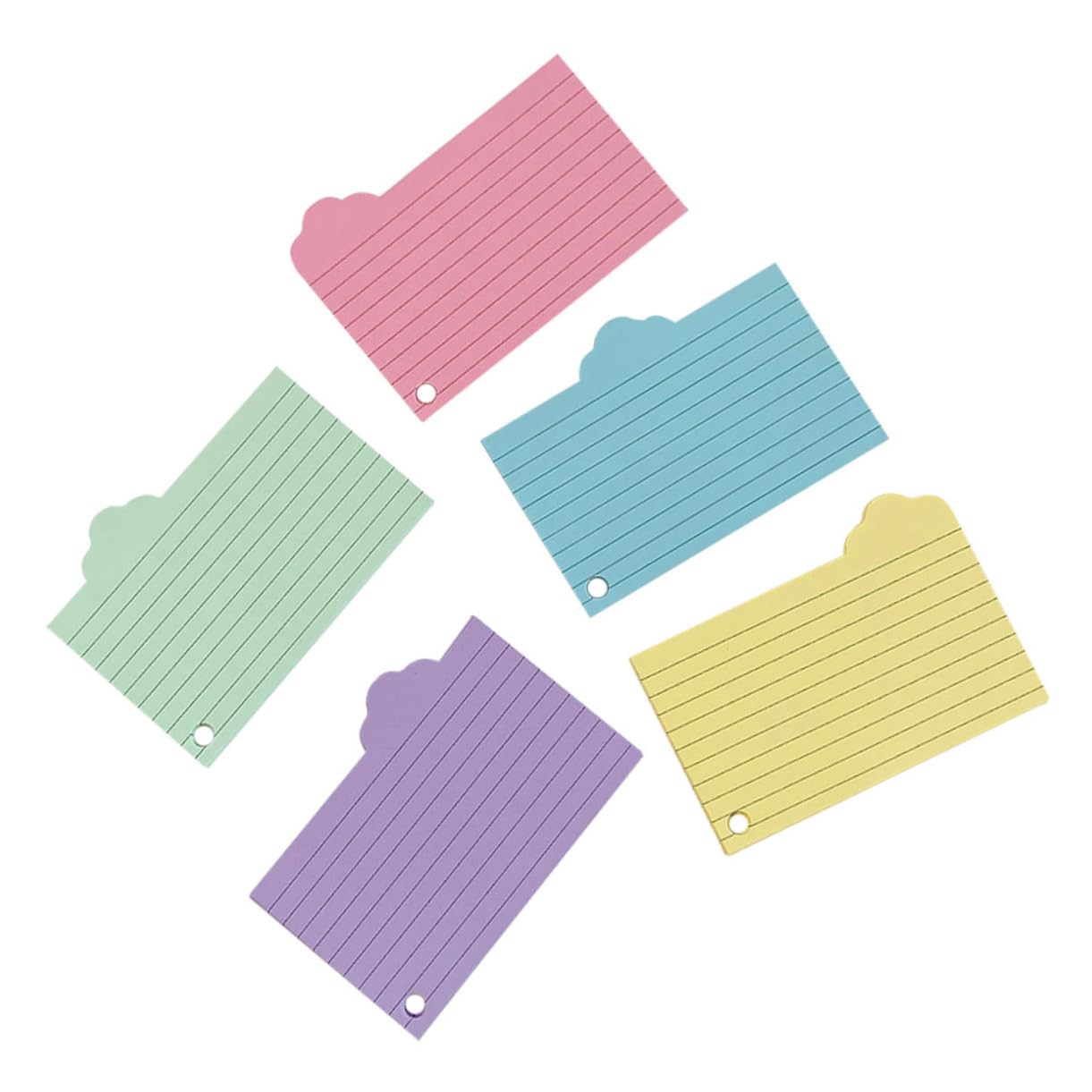 jojofuny 5 Sätze Vokabelheft Aus Notizpapier Mit Mehrfarbig Bunt Wolke Lernen Flashcard Student Ungefüttert Rosa Karteikarten Wortkarten Lernkarten Grundlagen Des Studiums 125 Blätter * 5