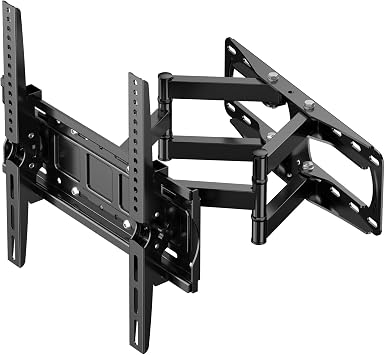 TV Wall Mount Bracket for 26-65 Inch LCD/LED Screens, Full Motion Wall Mount, Max VESA 400x400mm, Holds up to 45kg, Adjustable Front/Back, Left/Right, Up/Down, TV Wall Mount Arm