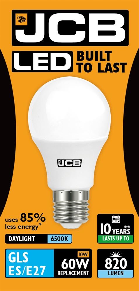 Jcb Light 5 X 10 W Led Opal Gls Bulb Es E27 6500 K Day 820Lm (Jcb S10990)