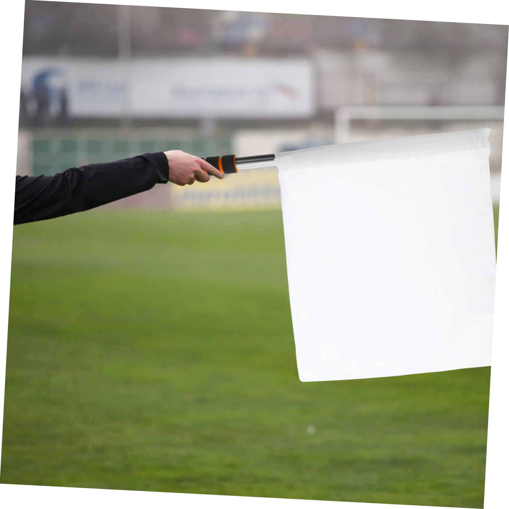 CIMAXIC Referee Flags Set 10pcs Green Yellow Red White for Athletic Competition