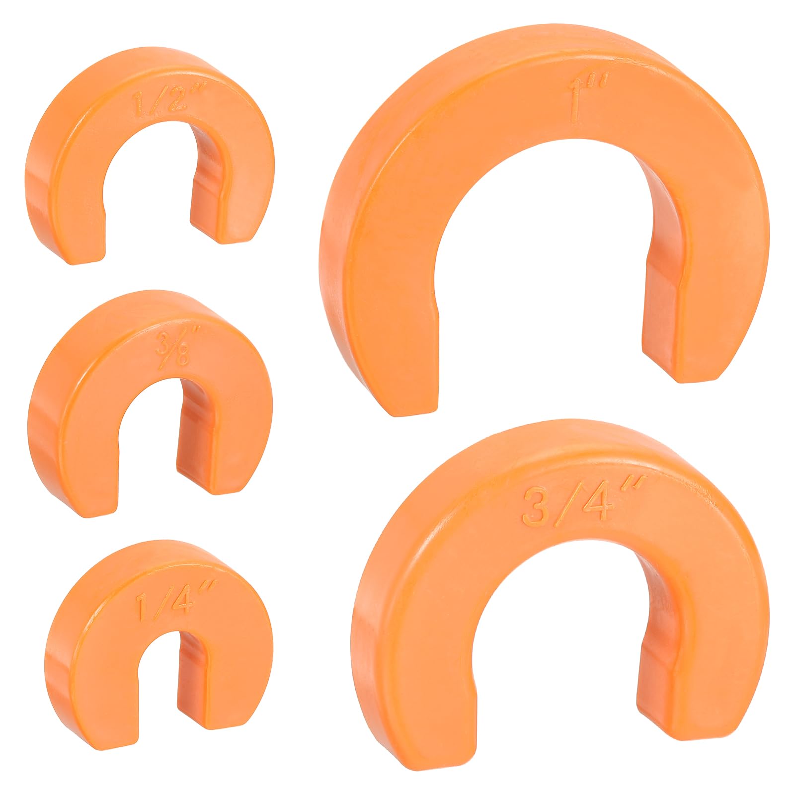 sourcing map 1Set 1/4 Inch 3/8 Inch 1/2 Inch 3/4 Inch 1 Inch Disconnect Clips for Easily Removing Push-fit Fitting U-Shaped Clips Fitting Slip Removal Tools