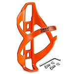 corki Cycles Bike Water Bottle Holder Right Side Load Water Bottle Cage for Road, MTB, Gravel Bicycle Vibrant Orange 1-Pack