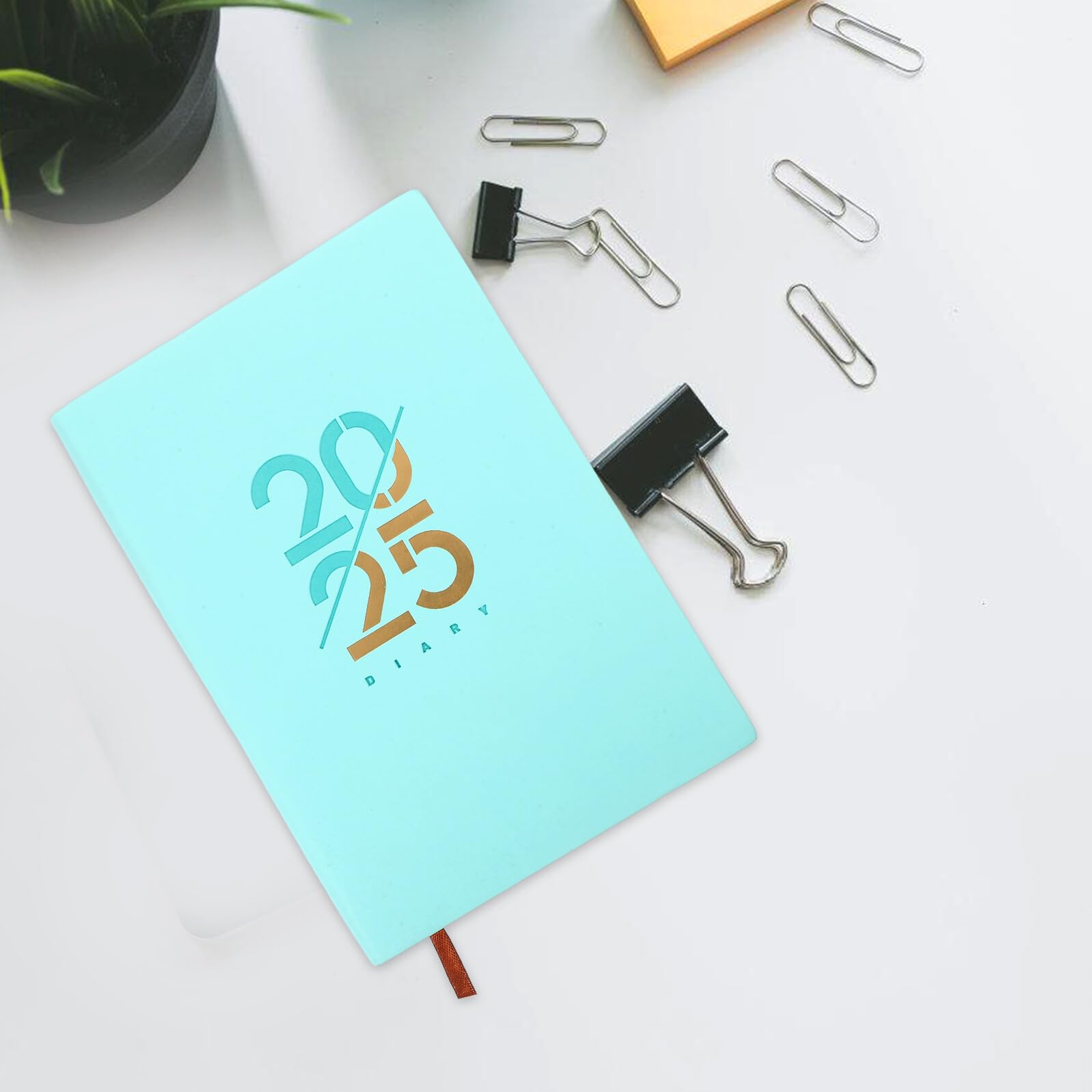 DOITOOL 4 Stück Tagesplaner Englisch mit Monats und Wochenübersicht Glattes Premiumpapier Detailliertes Tageslayout für Lehrer und Berufstätige International Kompatibler Kalender Notizbuch