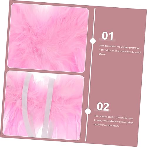 Miniatura 6 de IWOWHERO 1 Set Props Performance Angel Wings for Kids Girls Kids Performance Wings Costume Wing Fairy Wing Fairy Wands The Flowers Child Ornament